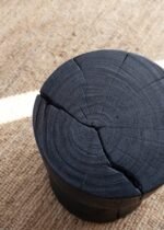 Black Frankie Stump-Side Table - Image 4