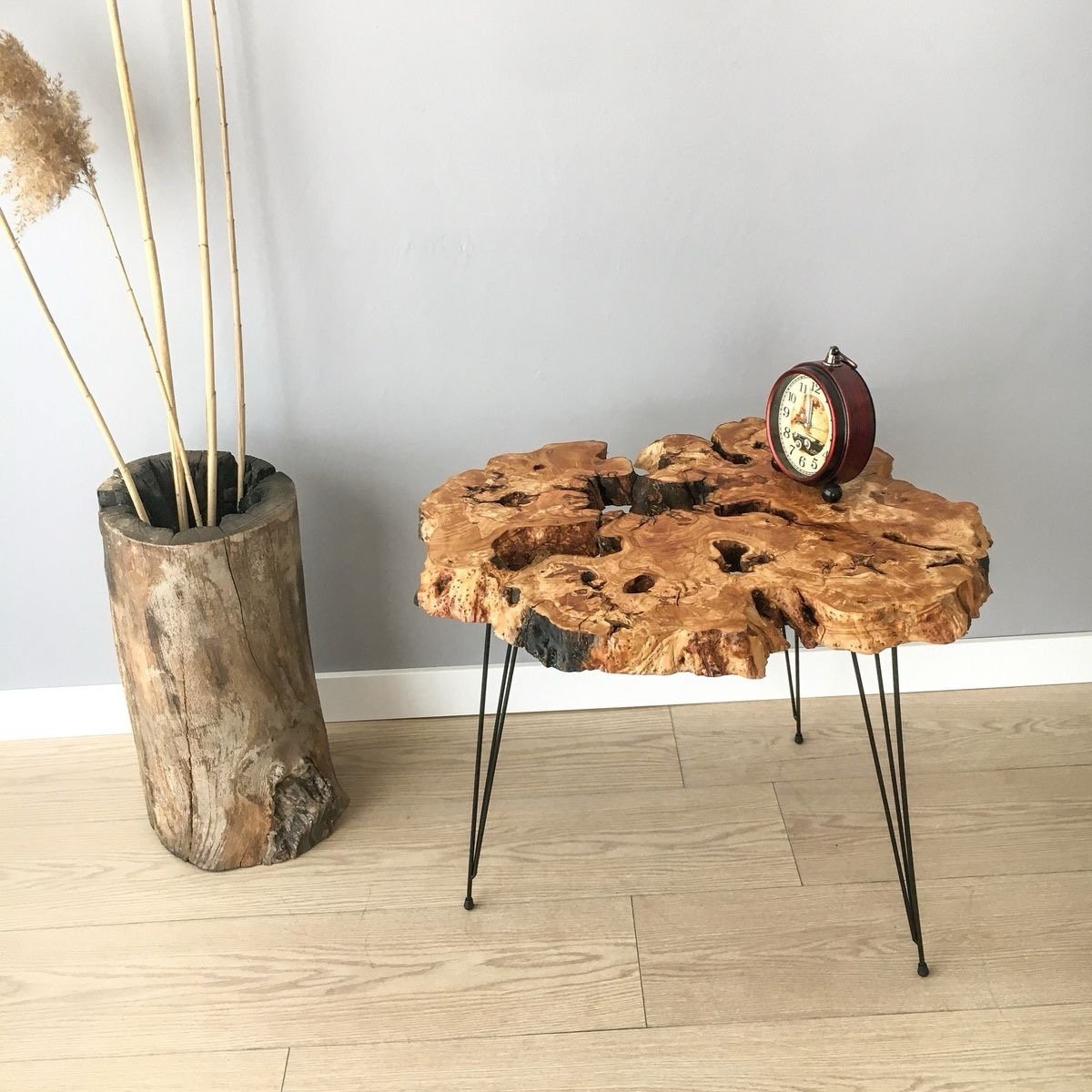 img_4395 Rustic Olive-Side Table - Image 1