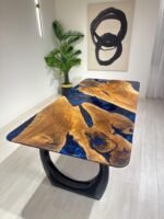 Blue Vein-Dining Table - Image 4