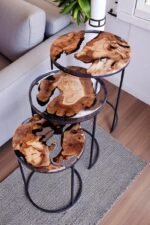 Olive Crown-Side Table Set