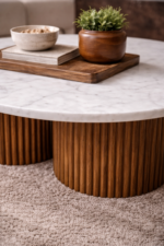 Fluted Marble-Coffee Table - Image 2
